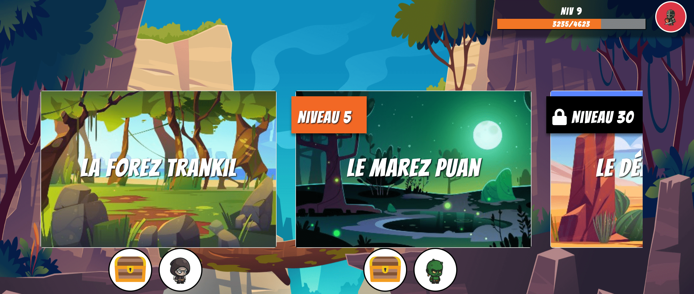 Exploration de zones
